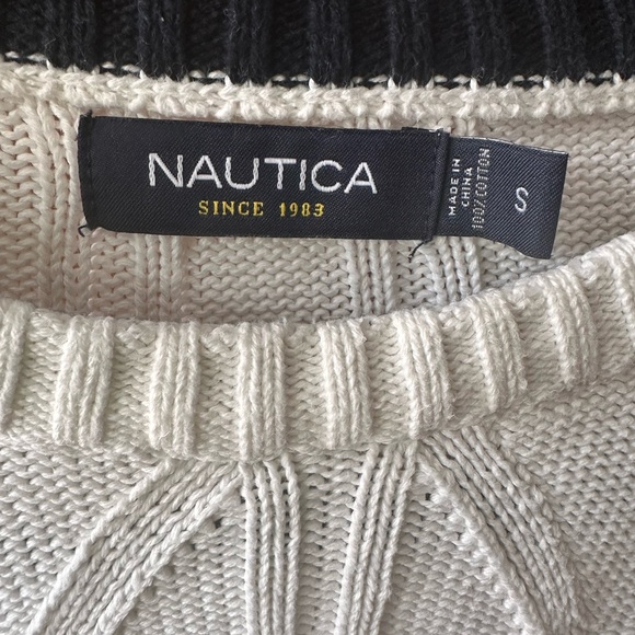 Nautica Two-Tone Knit Sweater - Picture 1 of 4
